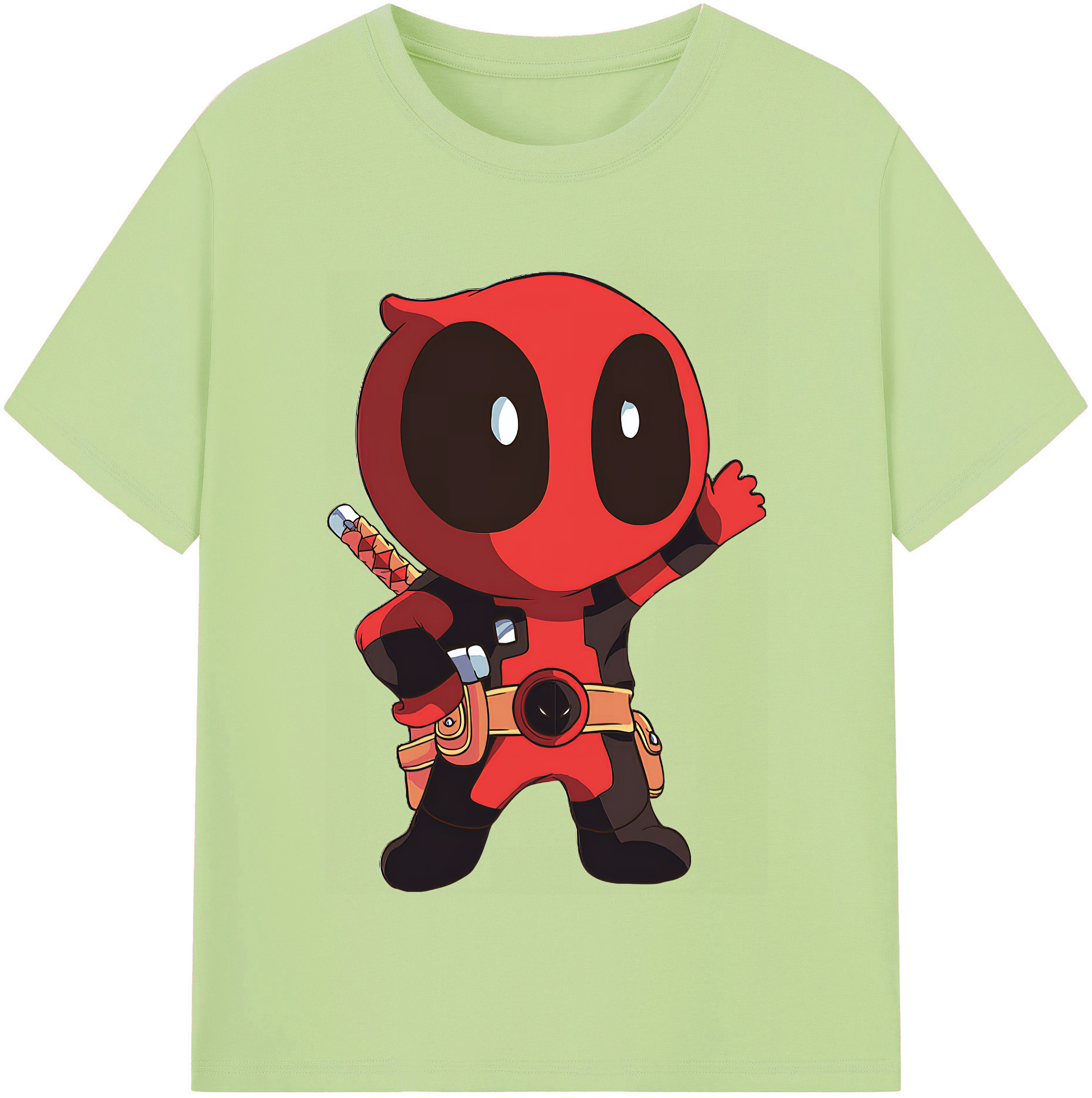 （画像用） Deadpool デッドプール 綿100％半袖Tシャツ（フロントプリント）